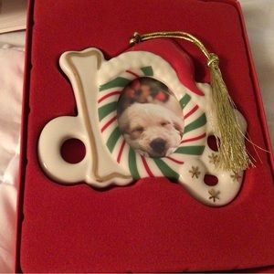 Lenox “DOG” Christmas ornament with magnet